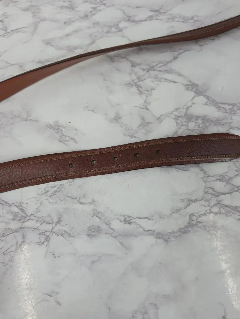 Cremieux Men's Brown Leather Belt - Classic Casual Style Size 44